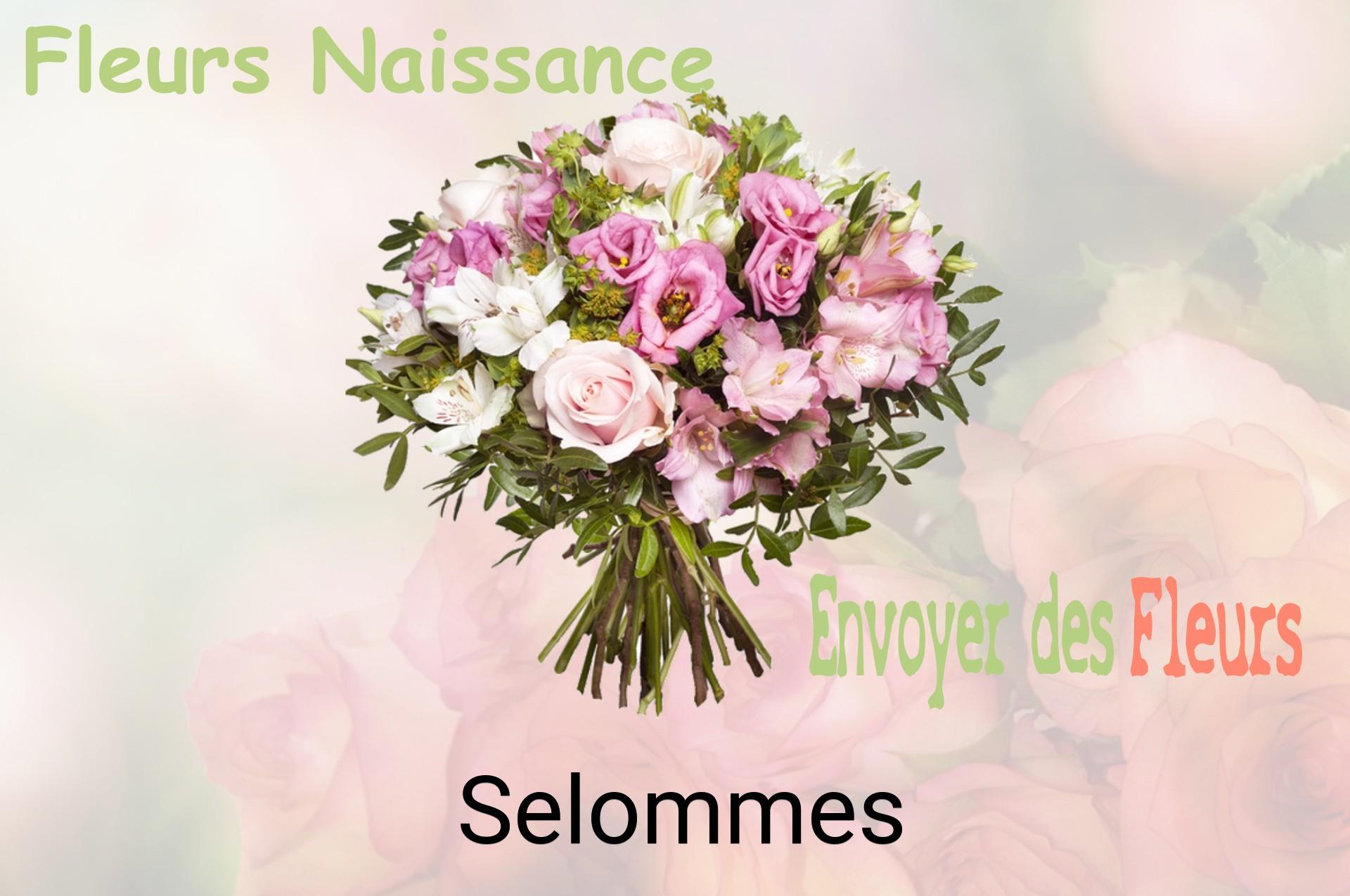 Bouquet de fleurs de naissance livré à Selommes